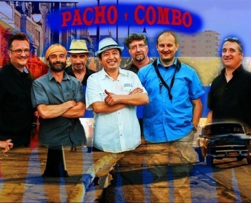 Affiche du groupe de salsa Pacho Combo.