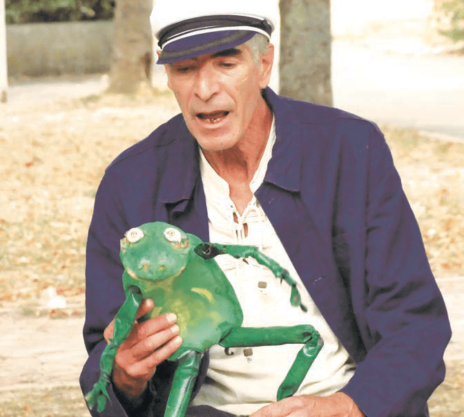 Capitaine Pigouille et la grenouille.